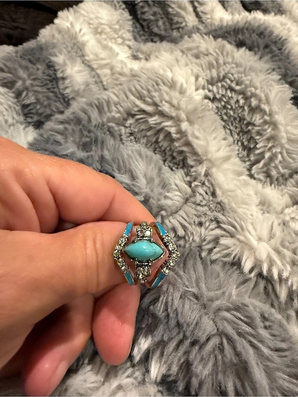 Turquoise Statement Ring - Picture 2 of 7
